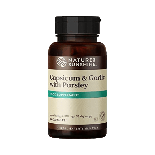 Peper en knoflook en peterselie (100 caps.) Nature's Sunshine NSP